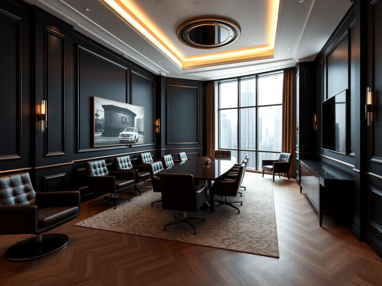 Executive boardroom at Trump World Center Pune